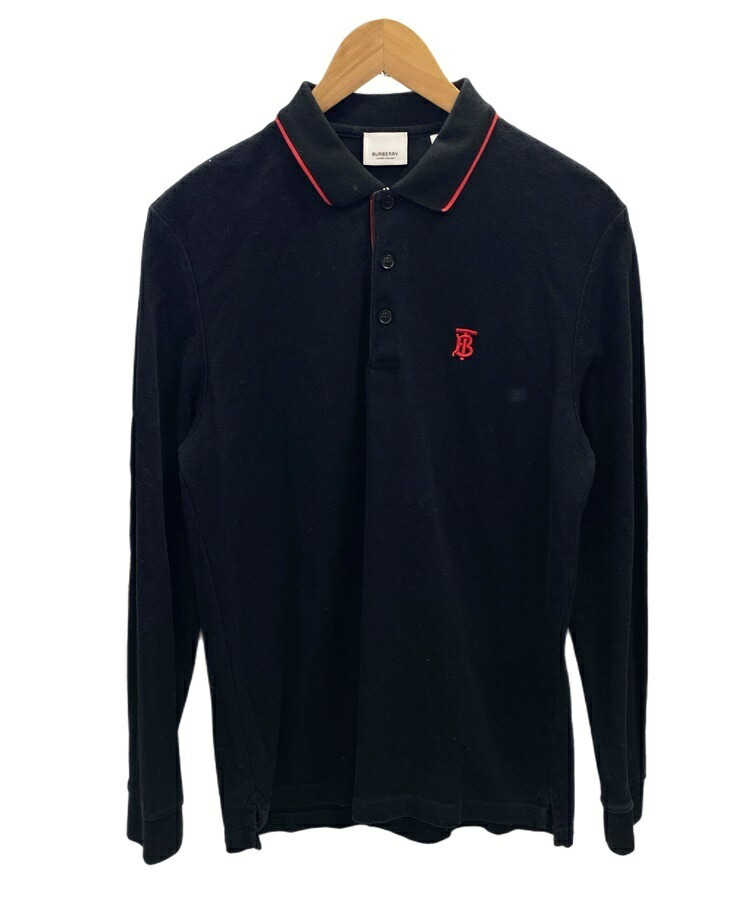 楽天市場】【中古】バーバリー Burberry 鹿の子 長袖 ポロシャツ 黒