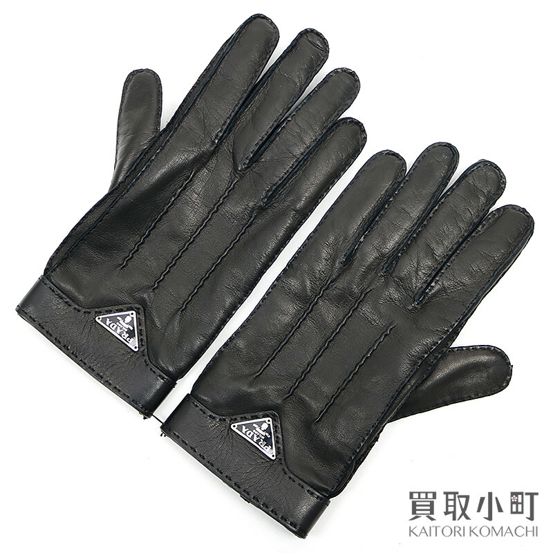 楽天市場】【未使用品】プラダ 【PRADA】レザーグローブ
