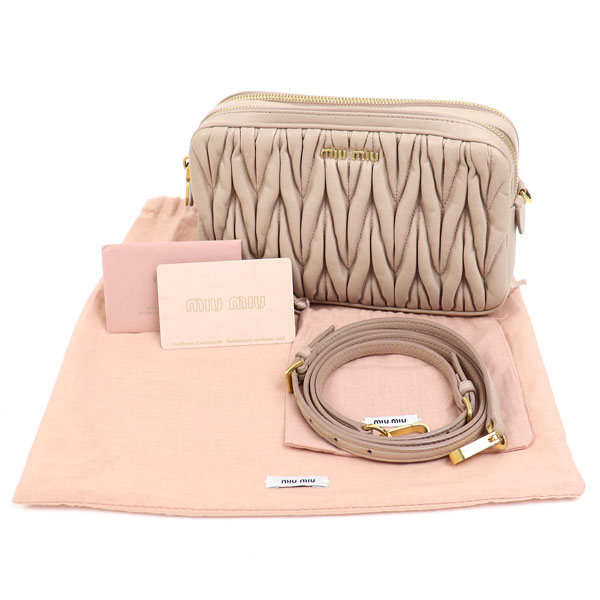 楽天市場】ミュウミュウ 【MIUMIU】マテラッセ レザー ショルダー