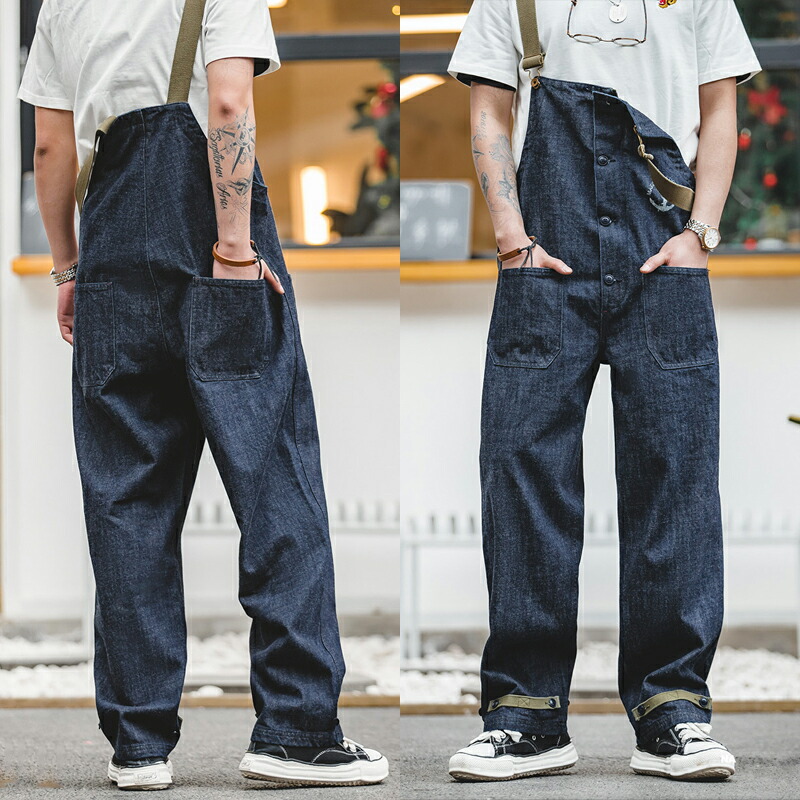 楽天市場】オーバーオール メンズ おしゃれ 海軍 デッキ サロペット