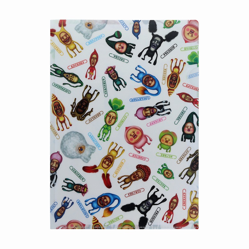 楽天市場】こびとづかん集合柄クリアファイルA4（S2139294） : 紙