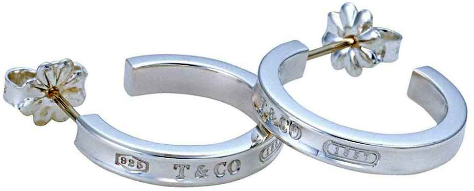 楽天市場】Tiffany&Co. ティファニーナローフープピアス スモール