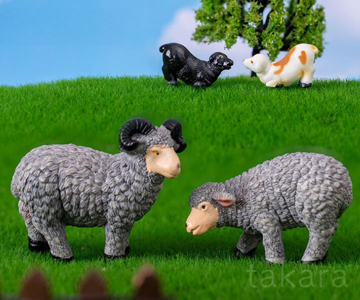 楽天市場】動物フィギュア 羊 ヤギ 12種 アニマル 動物模型 テラリウム
