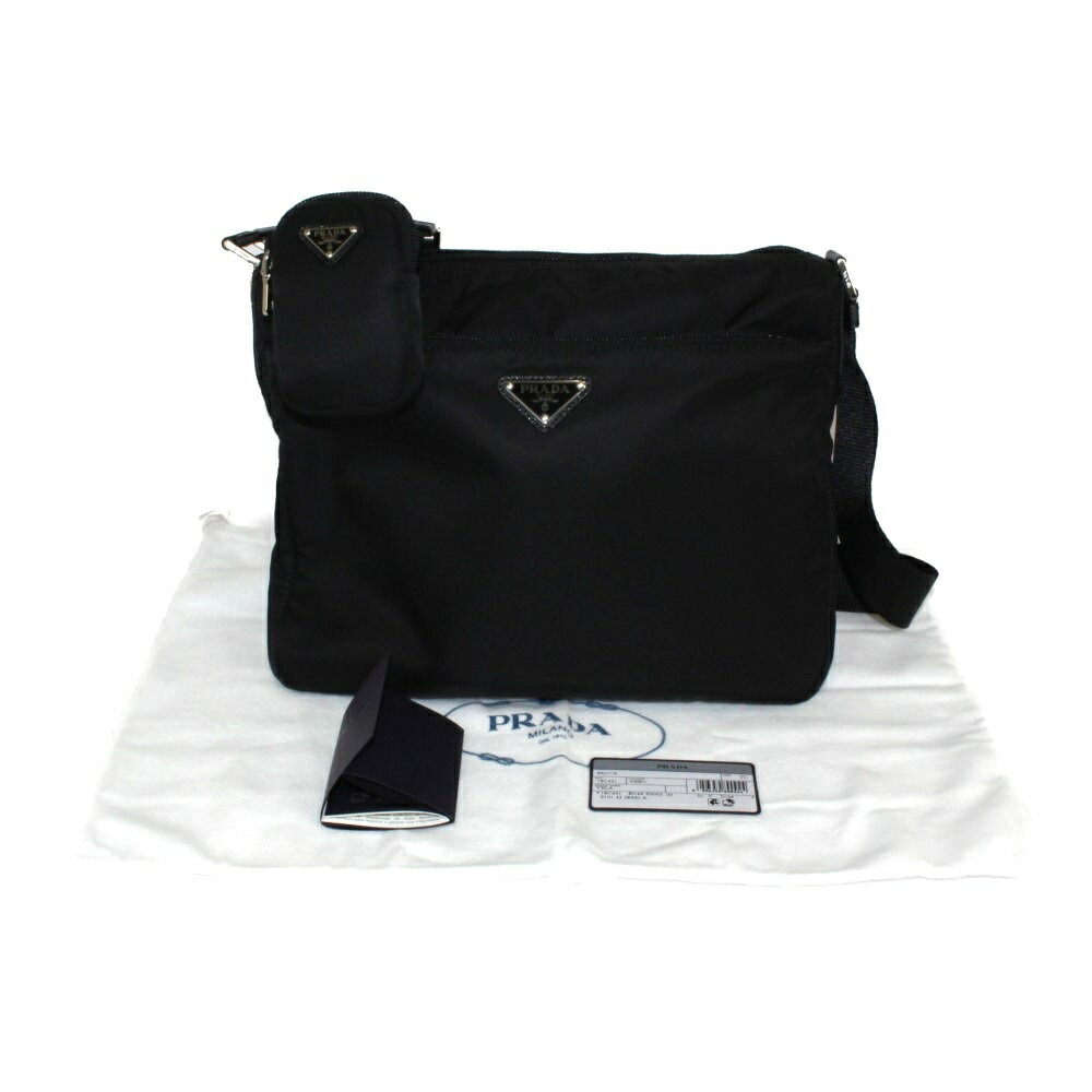 楽天市場】PRADA プラダ ナイロンショルダーバッグ 1BC421 ブラック 黒