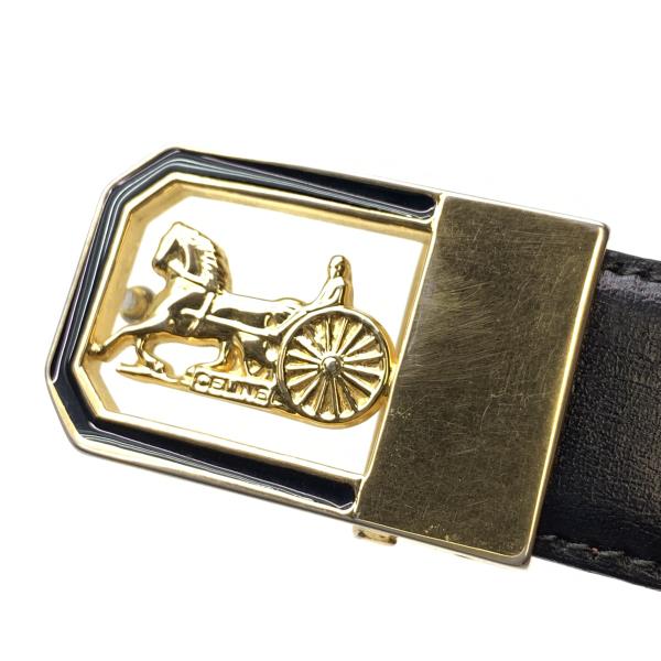 楽天市場】CELINE セリーヌ ベルト リバーシブル ブラック ブラウン 黒
