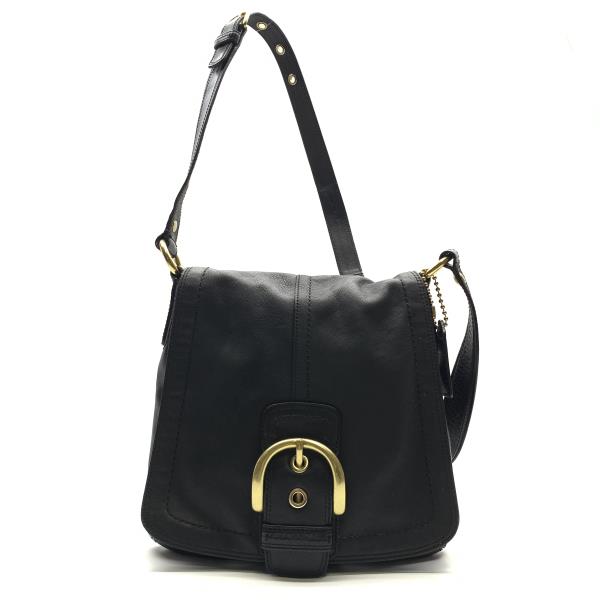 楽天市場】COACH コーチ 11846 レザー ショルダーバッグ 斜め掛け 黒