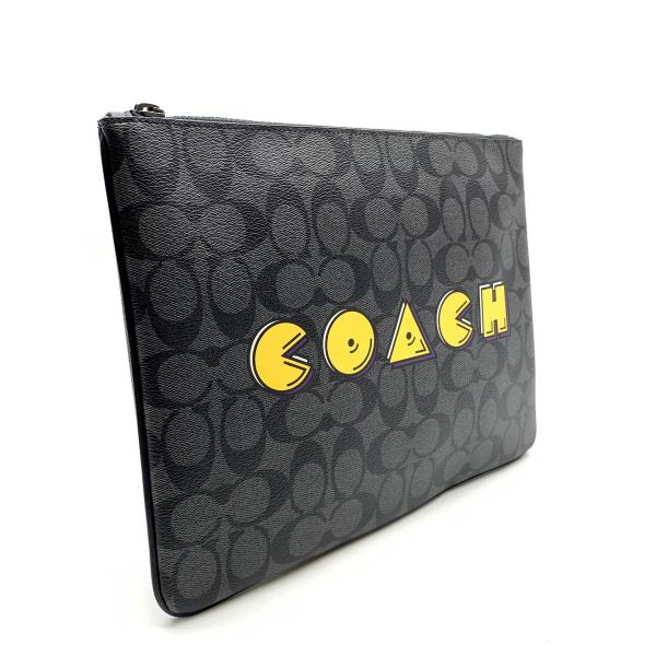 楽天市場】COACH コーチ F73652 シグネチャー PVC パックマン クラッチ