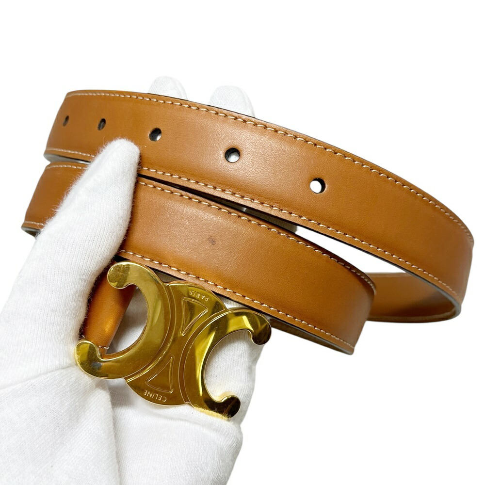 楽天市場】CELINE【セリーヌ】ティーン 13MM トリオンフ ベルト