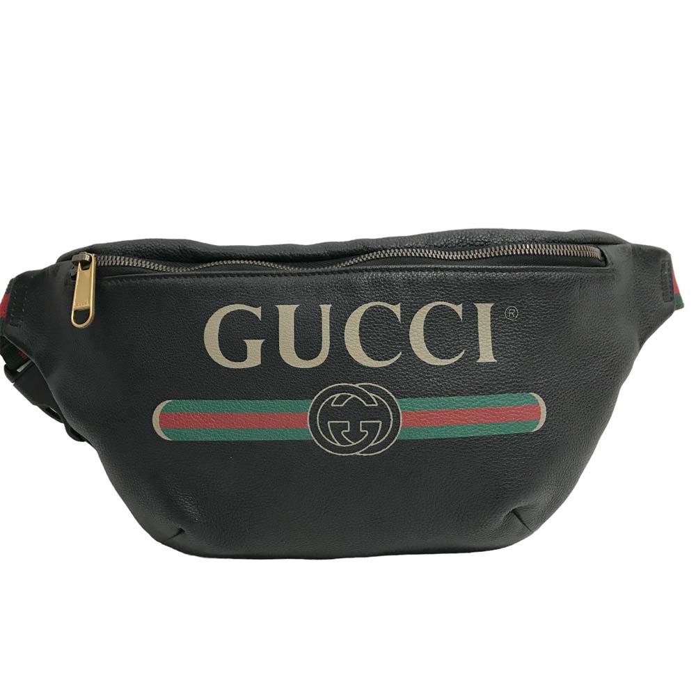 楽天市場】【美品】グッチ 530412 プリントロゴ ベルトバッグ シェリー