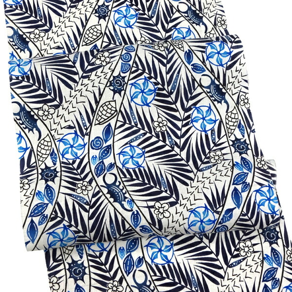 楽天市場】本紅型 名古屋帯 城間栄市 城間びんがた工房 仕立て付き