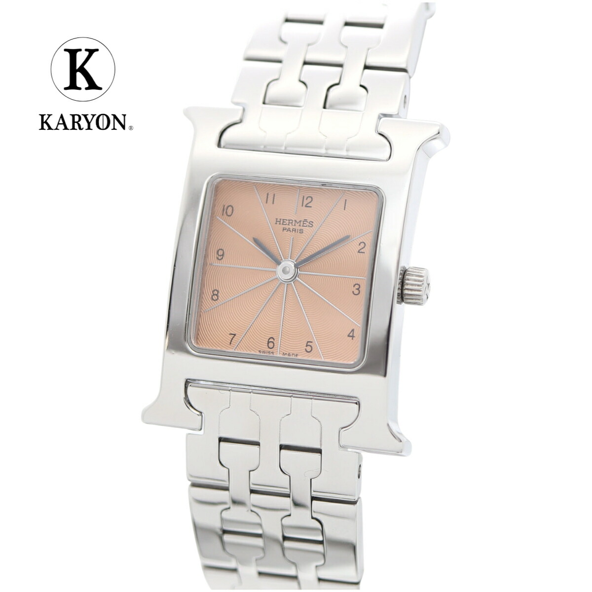 楽天市場】【ギフト品質】エルメス Hermes 腕時計 Hウォッチ ピンク