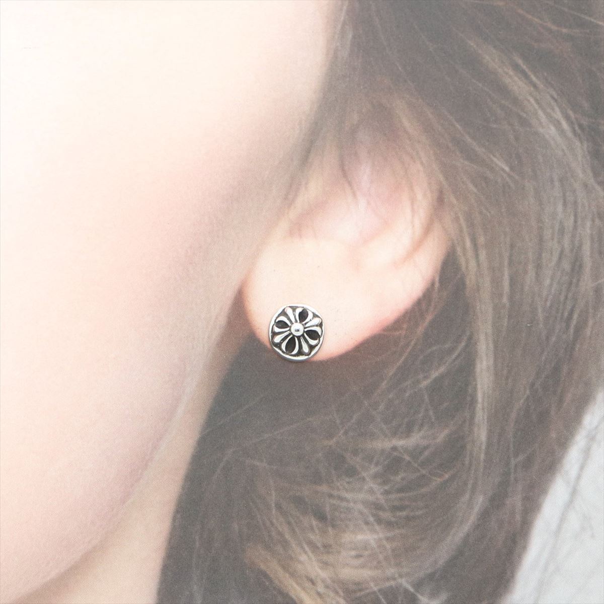 楽天市場】【ギフト品質】クロムハーツ 片耳 ピアス クロスボール