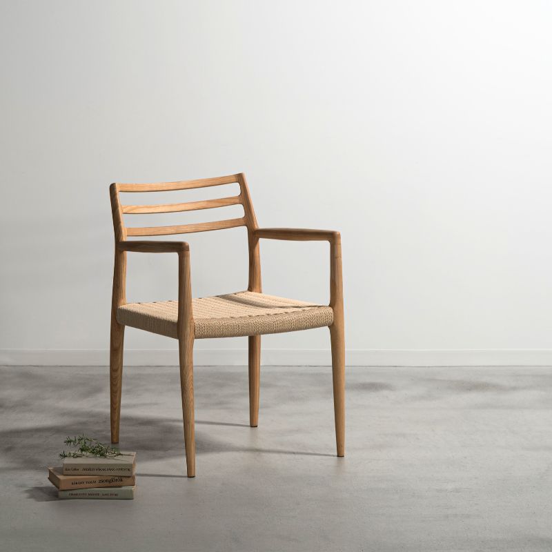 楽天市場】ペーパーコード肘ありチェア F7-135NA ダイニングチェア