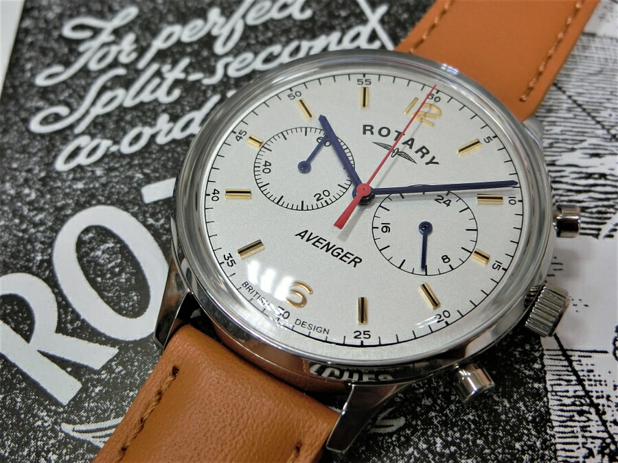 楽天市場】復刻ROTARY ロータリー Avenger アベンジャー クォーツ