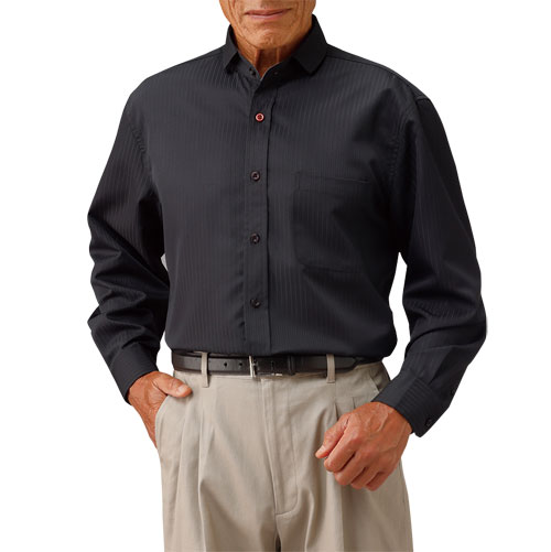 楽天市場】スタンドカラー型衿付き 二重変化衿 ドレスシャツ 2色組