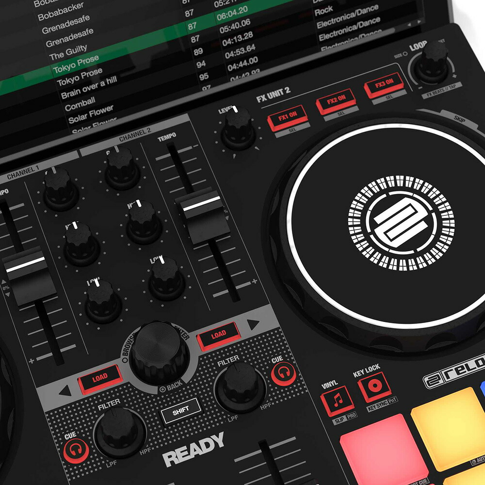 楽天市場】Reloop READY ポータブルDJコントローラー : MUSICLAND KEY
