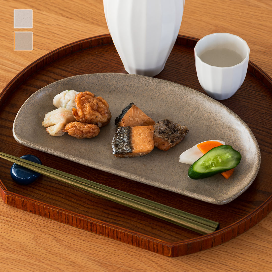 楽天市場】【KEYUCA公式店】ケユカ 【美濃焼】おぼろ釉半月皿[国産 長