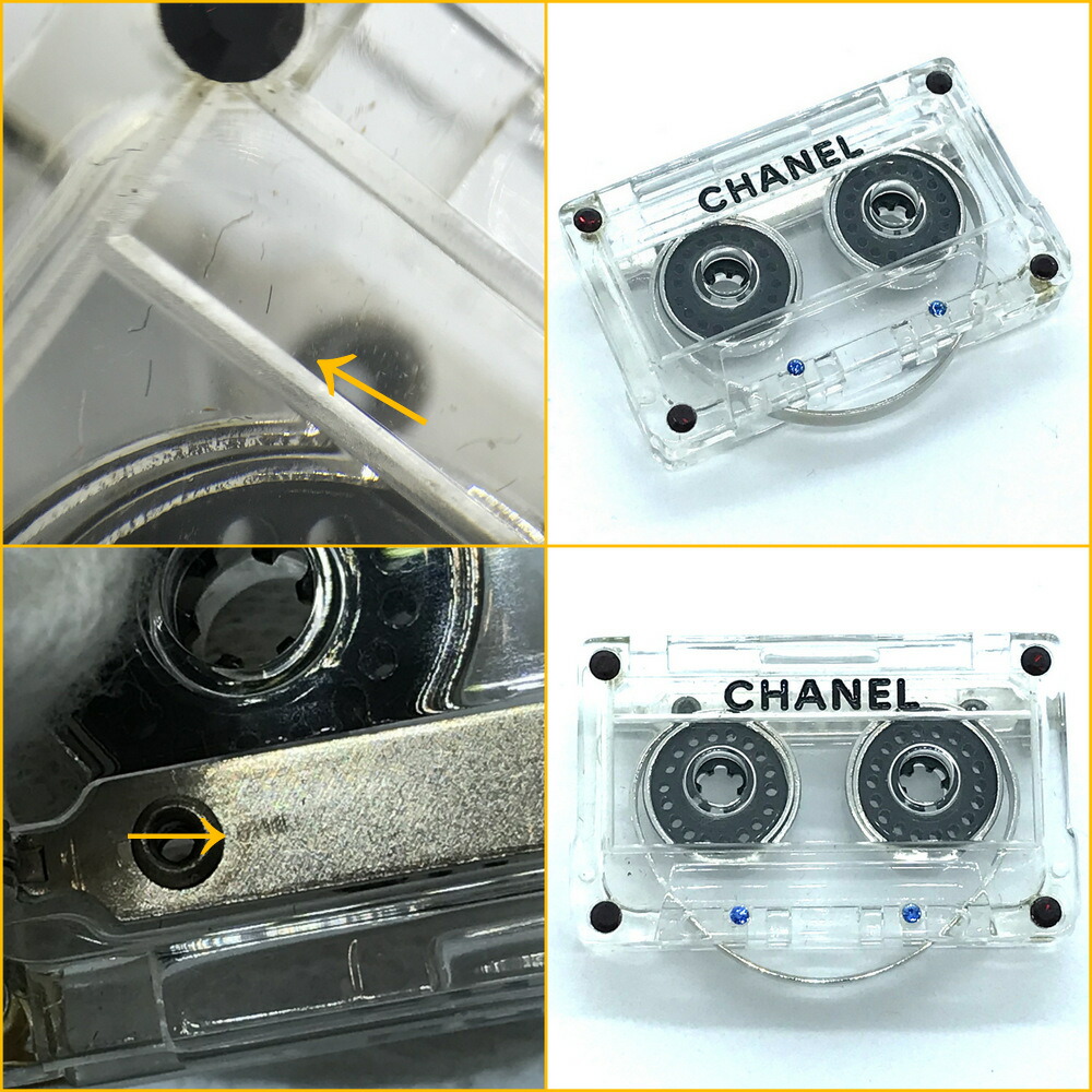 楽天市場】【☆美品☆】CHANEL/シャネル『ブローチ《カセットテープ