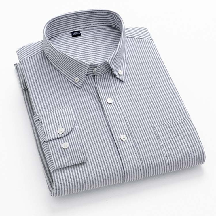 楽天市場】S-5XL 綿100％ シャツ メンズ 長袖 ストライプシャツ