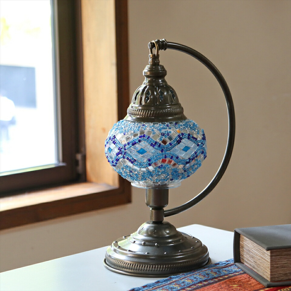 楽天市場】トルコランプ モザイクテーブルランプ ハンギング 高さ30cm