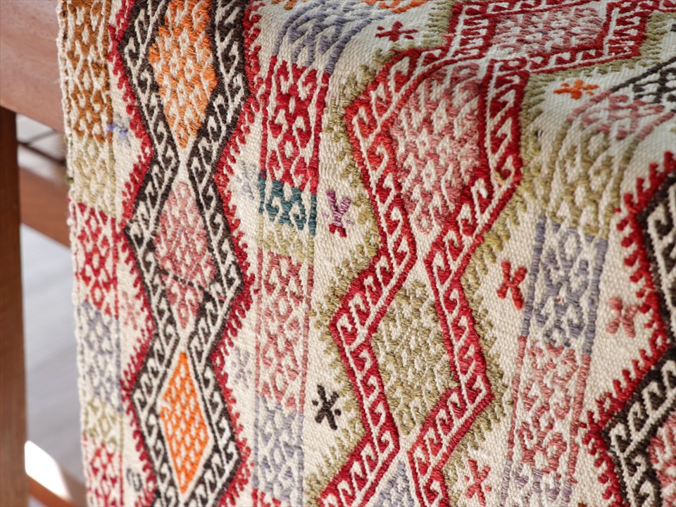 楽天市場】オールドキリム シワス・ジジム228×47cm細長い装飾用ジジム