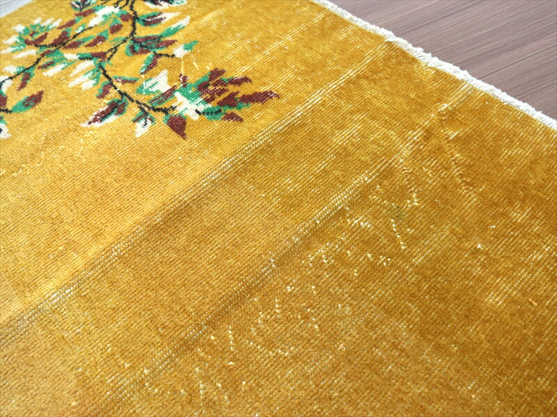 楽天市場】ヴィンテージ オーバーダイドラグ マスタードイエロー 194