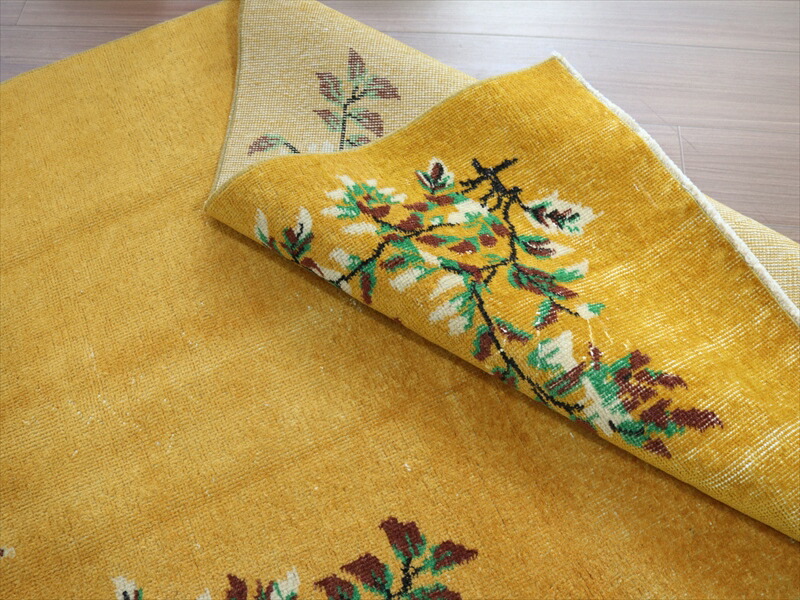 楽天市場】ヴィンテージ オーバーダイドラグ マスタードイエロー 194