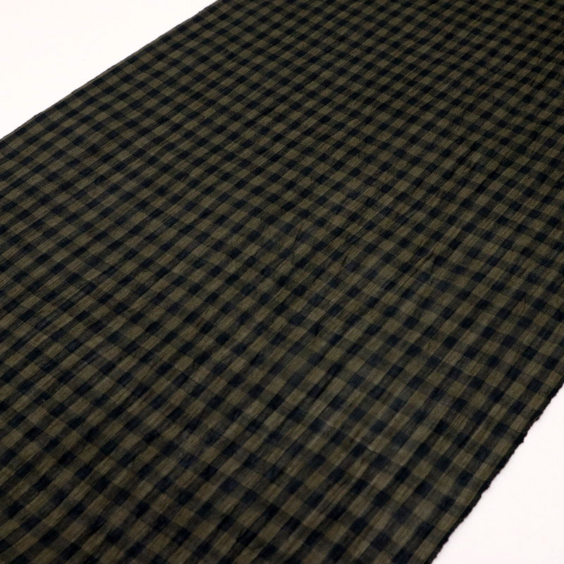 楽天市場】反物 夏着物 『本場小千谷ちぢみ』 格子縞 カジュアル