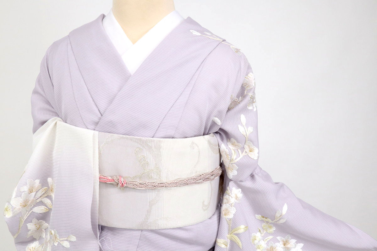 楽天市場】夏着物 仮絵羽 訪問着 極上刺繍 絽 涼やか花々模様