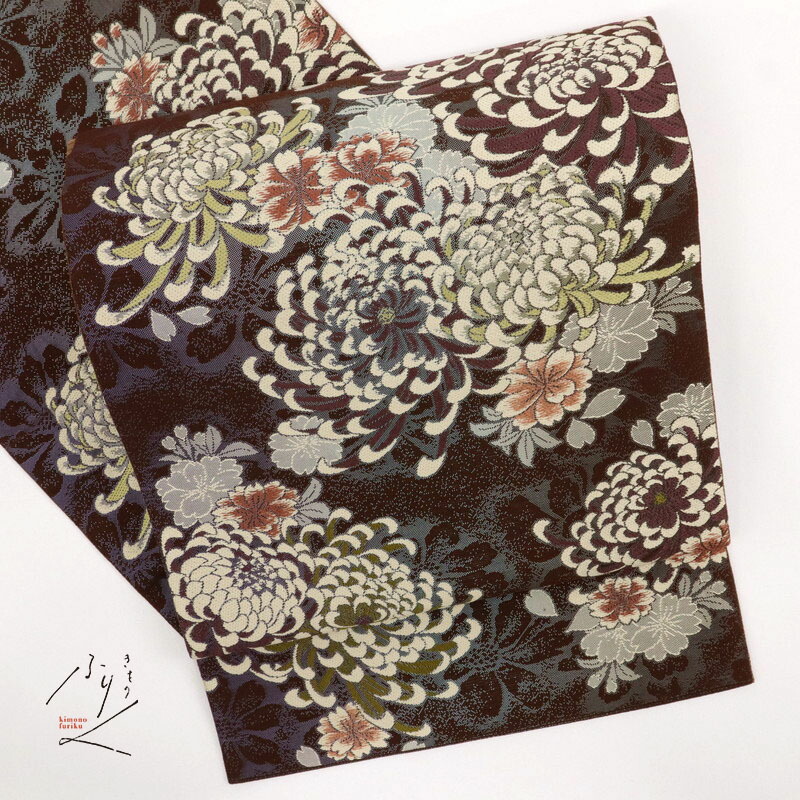 楽天市場】【中古】特選 袋帯 桜と菊に花の影模様 フォーマル 略礼装