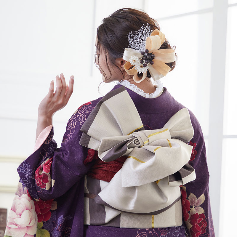 楽天市場】【成人式 振袖 レンタル】RS1308 正絹 紫 クラシックローズ