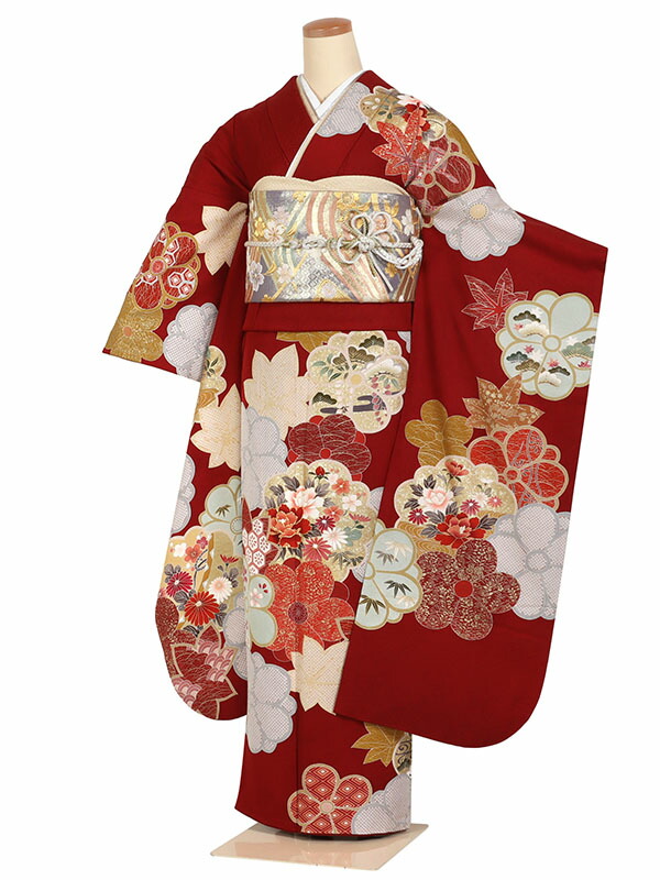 楽天市場】【レンタル】【成人式振袖・赤系】振袖｜レンタル｜振袖