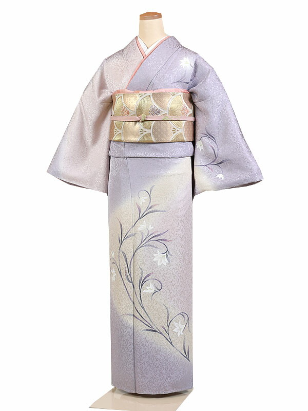 楽天市場】【レンタル】【訪問着 薄ピンク・紫系】正絹付け下げ訪問着