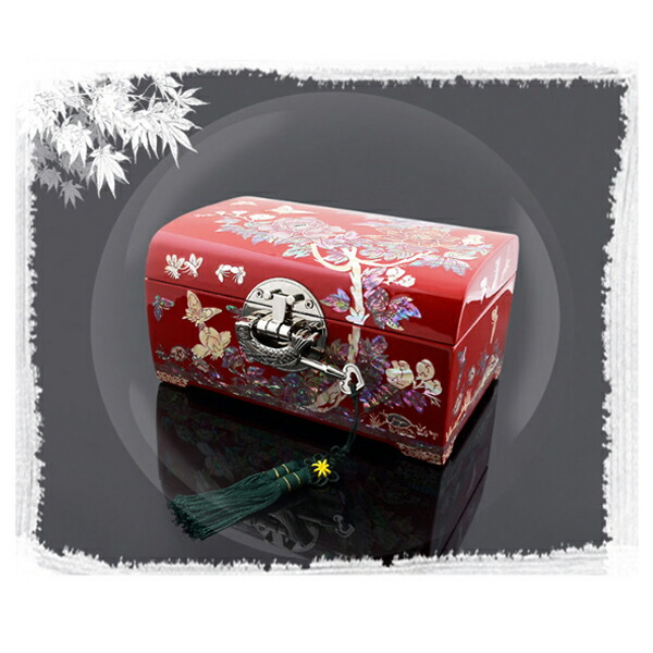 楽天市場】韓国螺鈿 螺鈿漆器 螺鈿 高級 宝石箱 ジュエリーボックス