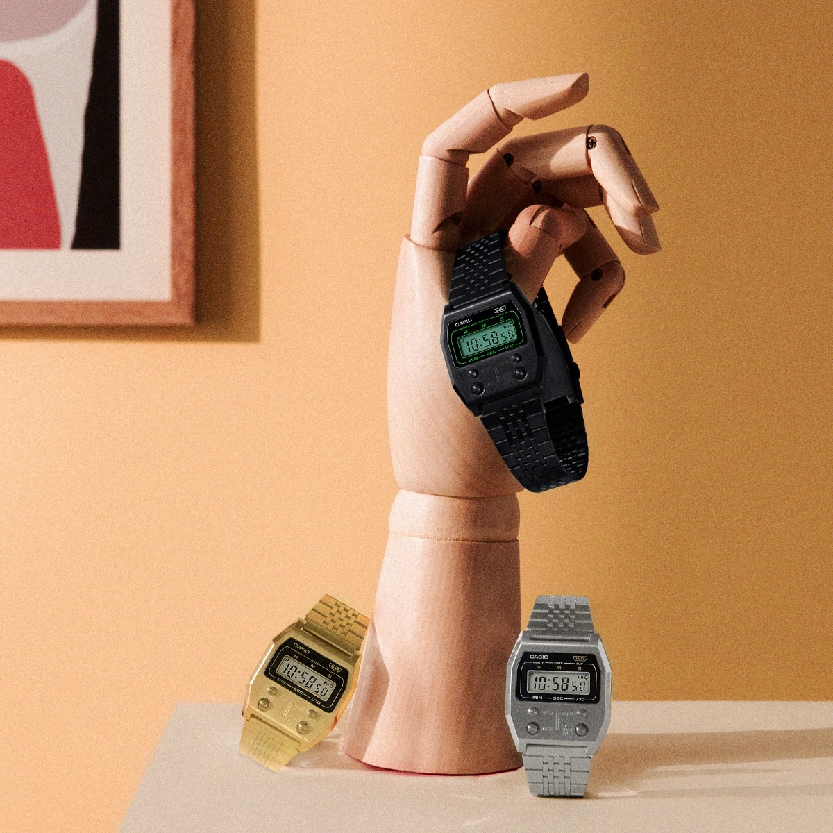 楽天市場】CASIO A1100B-1JF (ブラック) (カシオ A1100B-1JF)【メンズ