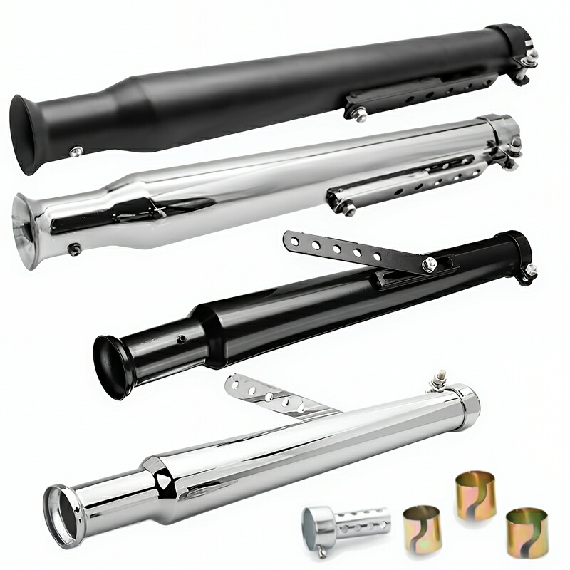 楽天市場】バイク 汎用 トランペット スリップオンマフラー