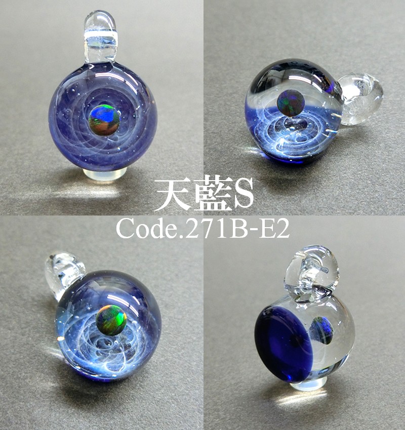 楽天市場】宇宙ガラス ペンダント Sサイズ1.4cm ネックレス 小 05