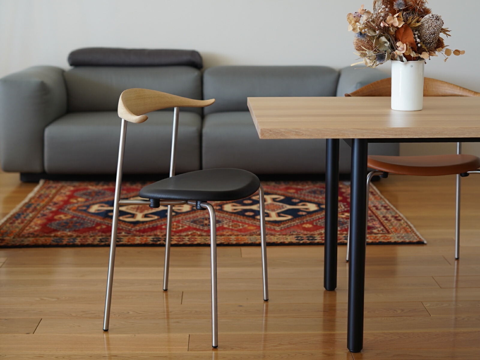 楽天市場】【全2色】CH88P オーク/ソープ仕上げ ステンレス脚 CARL