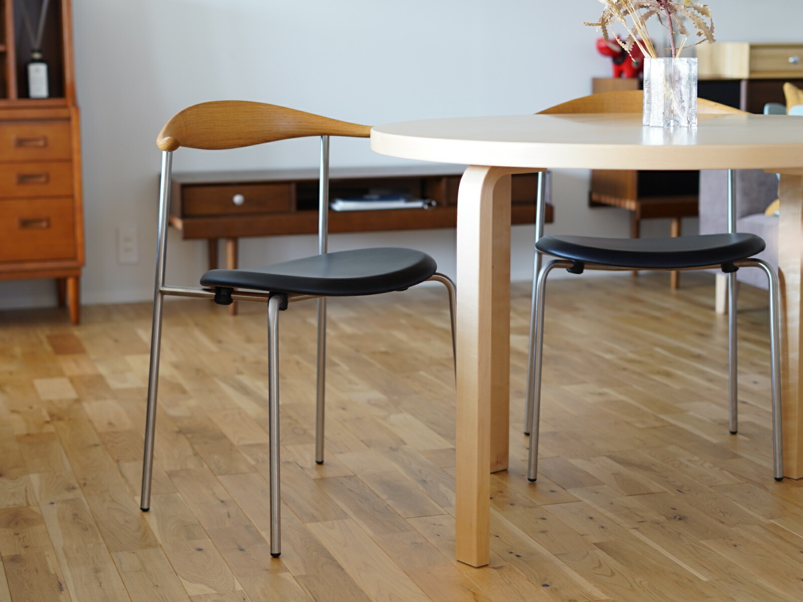 楽天市場】【全2色】CH88P オーク/オイル仕上げ ステンレス脚 CARL