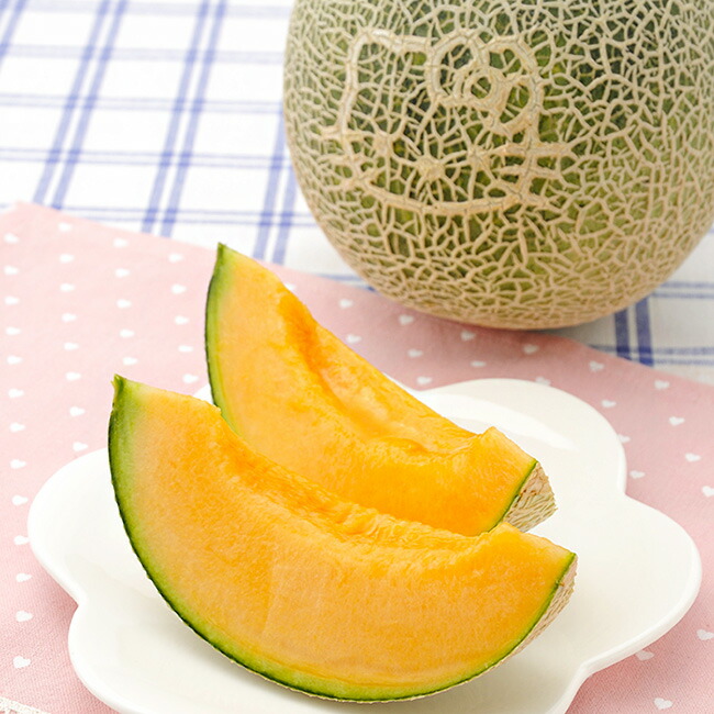 楽天市場】ハローキティふらのメロン1.6〜1.8kg×1玉【秀品】≪化粧