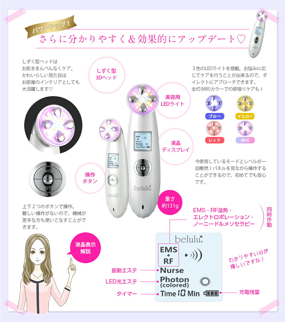 楽天市場】☆家計応援￥9980☆美顔器【NEW美ルル プレミアム