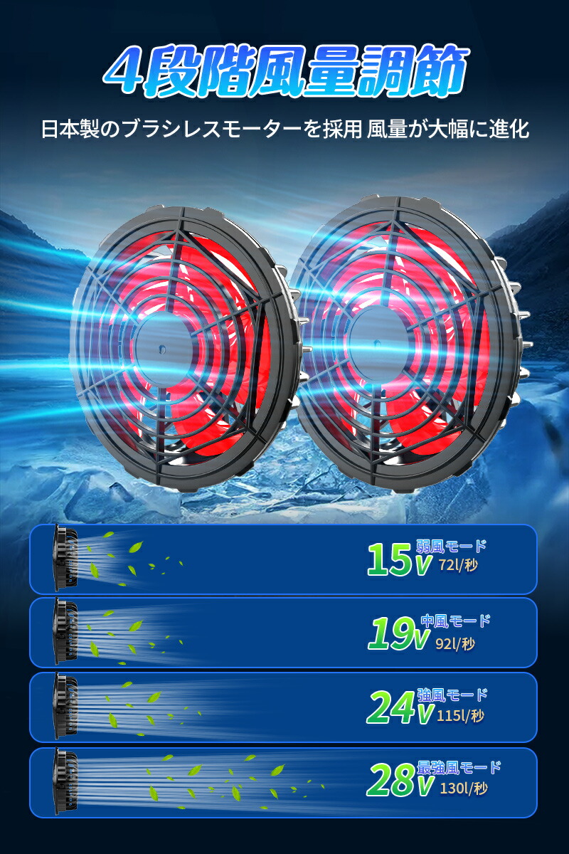 楽天市場】【2025改善版】青空 調 服色 バートル 挑戦 バッテリー