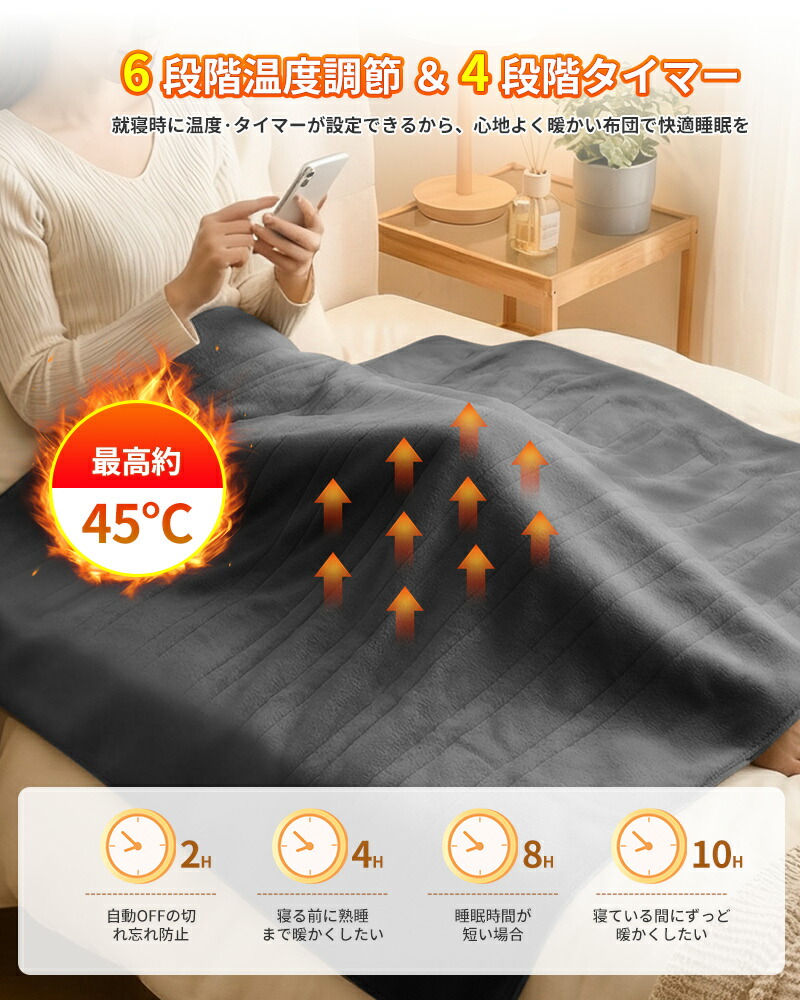 楽天市場】＼在庫処分・爆安価格！電気毛布 掛け敷き兼用【140×80cm