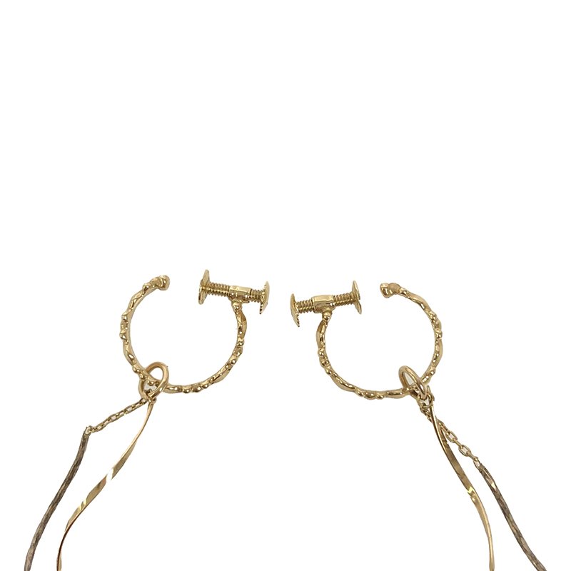 楽天市場】agete / アガット | コンビカラーチャーム付 バブルフープ