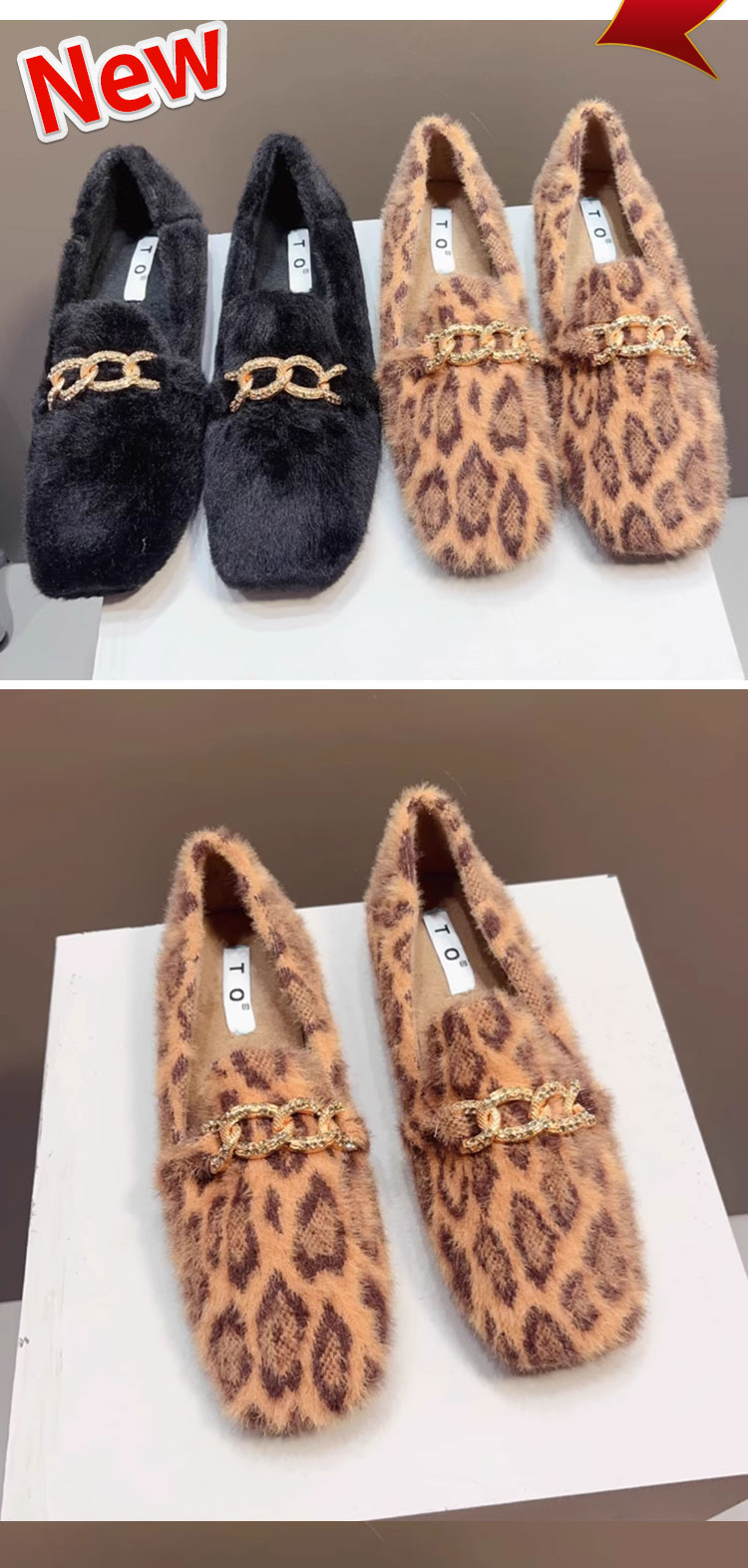 楽天市場】ローファー ビットローファー レディース ヒョウ柄