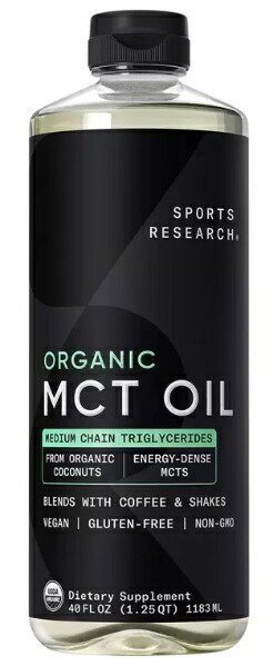 楽天市場】スポーツリサーチ オーガニックMCTオイル 1124g