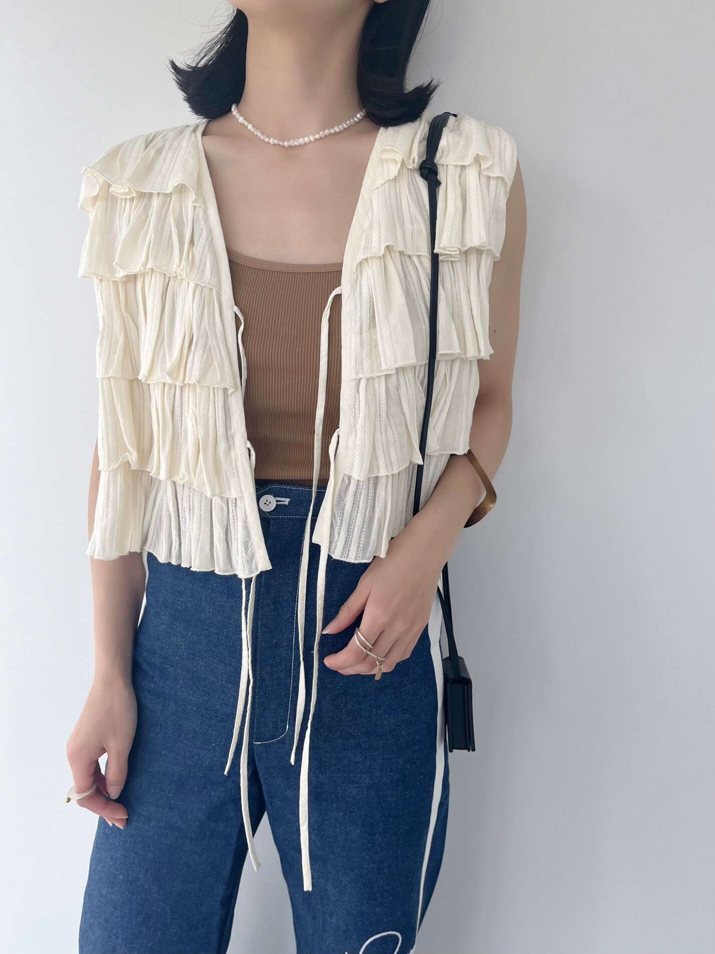 楽天市場】【Sara Mallika】 C.JQD FRILL LAYERED TOP サラマリカ