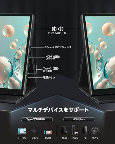 楽天市場】Intehill モバイルモニター 10.5インチ タッチパネル