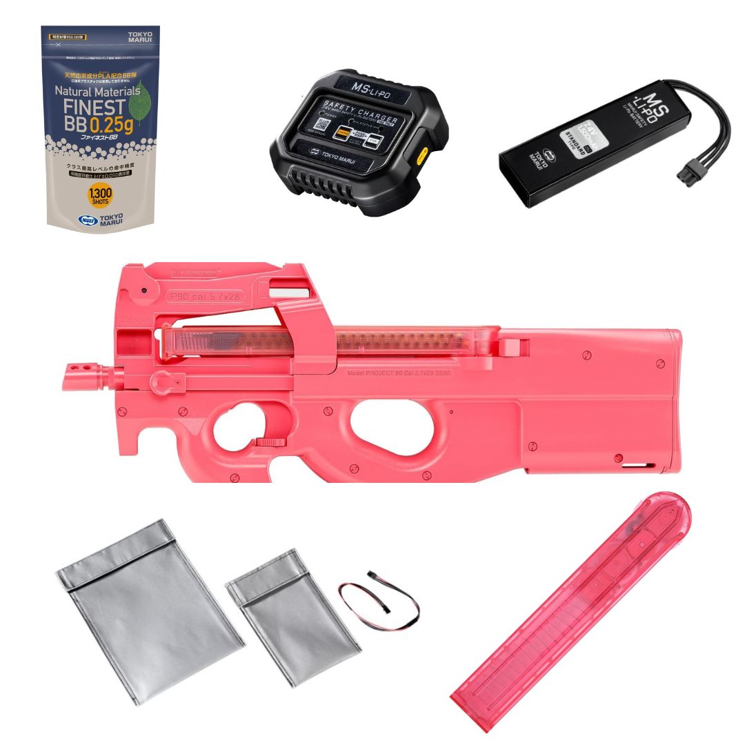 楽天市場】6点セット 東京マルイ 電動ガン P-90プラス Ver.LLENN