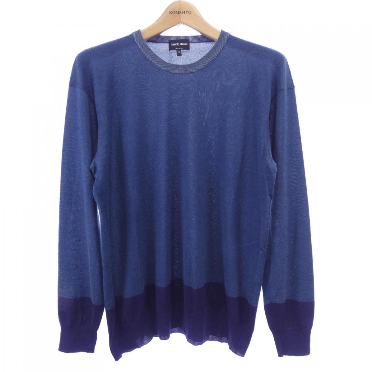 美品】ARMANI ジョルジオアルマーニ 総柄ニット XXXLサイズ相当 54